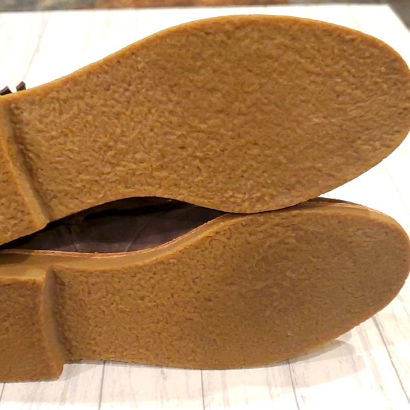 Kate Spade | Gray Suede Bitsy Fringe Ankle Moccasin Booties | Sz 8.5 - Picture 14 of 16